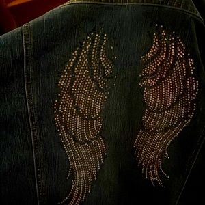 Plus size angel backed jacket 5x custom